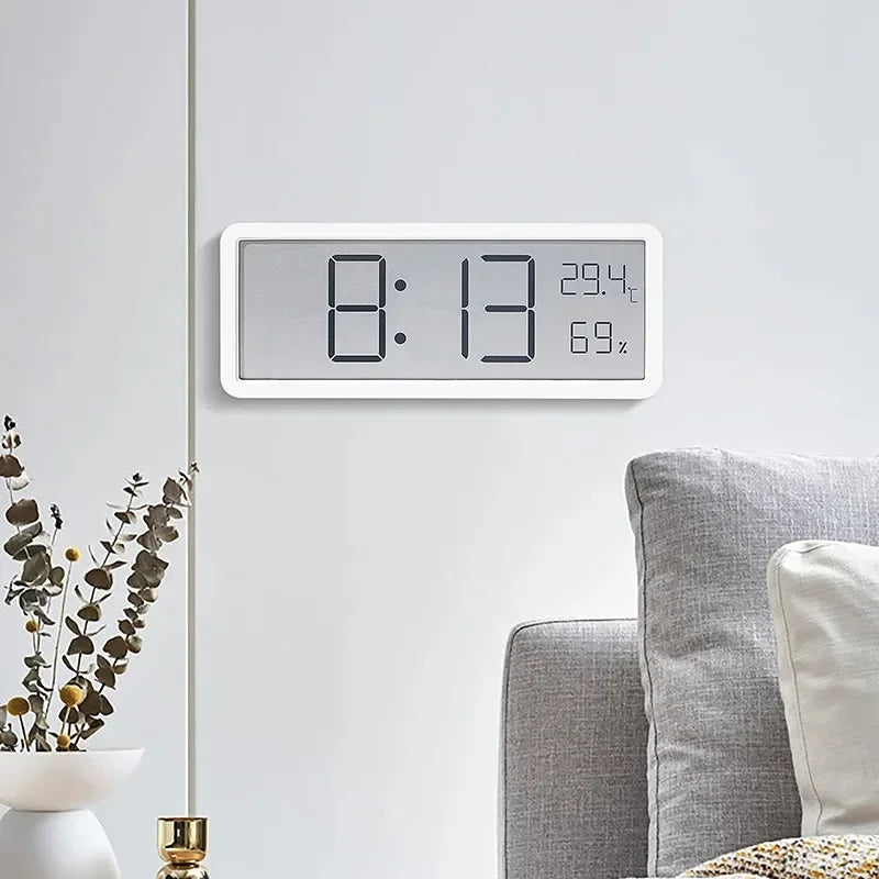 LCD Screen Digital Wall Clock Time Temperature Humidity Time Display Electronic Clock Desktop Digital Clock Battery Powered Magic Electronics Sb9359a1d4b794b269135deec85bf6bac4