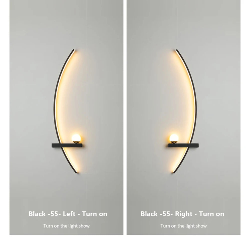 Smart LED Wall Lamp 55/105CM Remote Control Left Right Lighting Bedside Wall Sconces Bedroom Living Room Home Led Lights Lustre Magic Electronics Sba0531e72cad4a9aac34ad05ba36dca9K