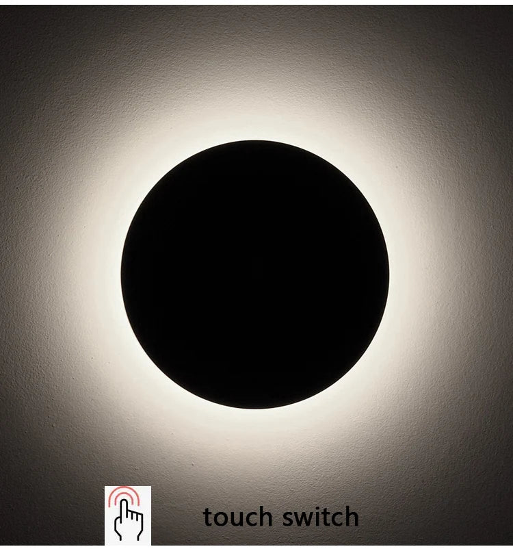 LED Wall Light With Touch Switch Bedroom Bedside Wall Lamp Indoor Stair Lighting Lamp Fixture Iron And Acrylic Materials 12W Magic Electronics Sba6cec55b6db4e56bc902ce3af52e632c