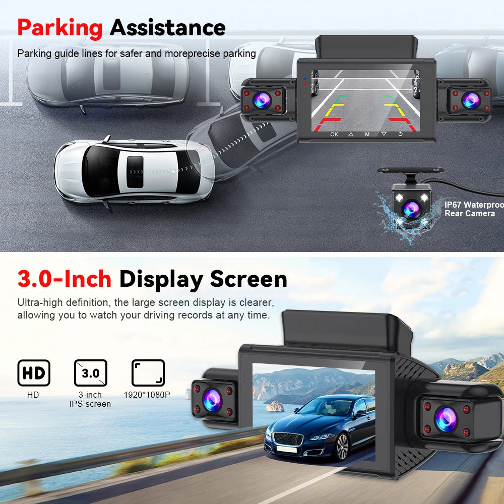  Dashcam for cars 4 Channel Black Box WiFi Driving Camera FHD 1080P Night Vision Loop Recording 24H Parking Mode car accessorie Magic Electronics Sbc666708874d415d9c74bc6c9a492334c