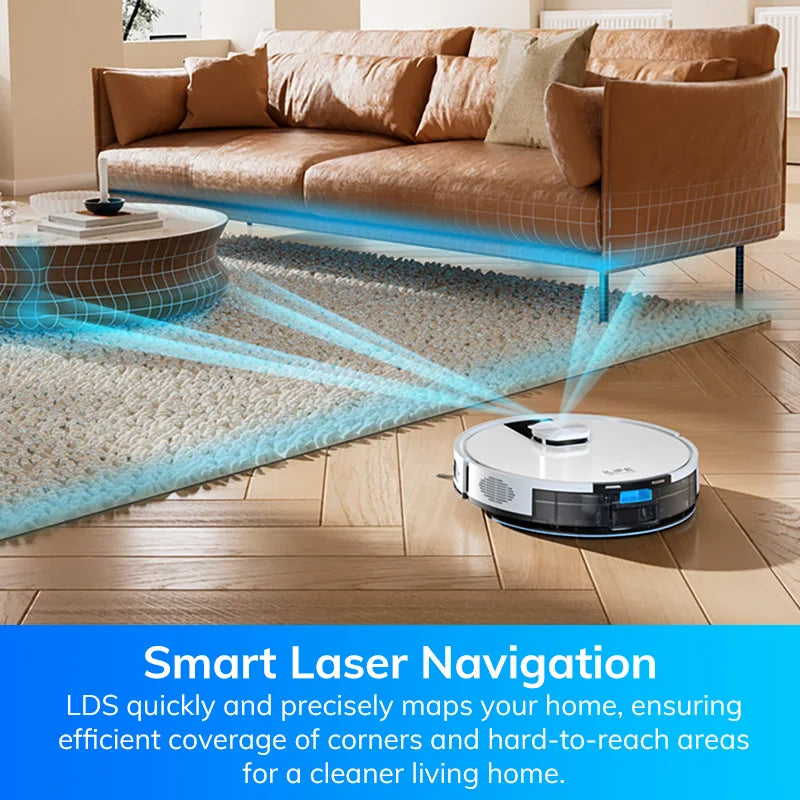 ILIFE A12 Pro Robot Vacuum and Mop Combo,LIDAR Navigation, self collection dust, 3000Pa suction, app/remote control Magic Electronics Sbc78fe546fec4301a6f7745baab2794e3