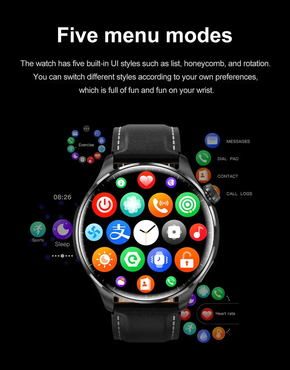 2026 New GPS SmartWatch BluetoothCall IP68 Waterproof AMOLED Screen Custom AOD Watch Face Sport Smartwatch Men Women Android iOS - Magic Electronics