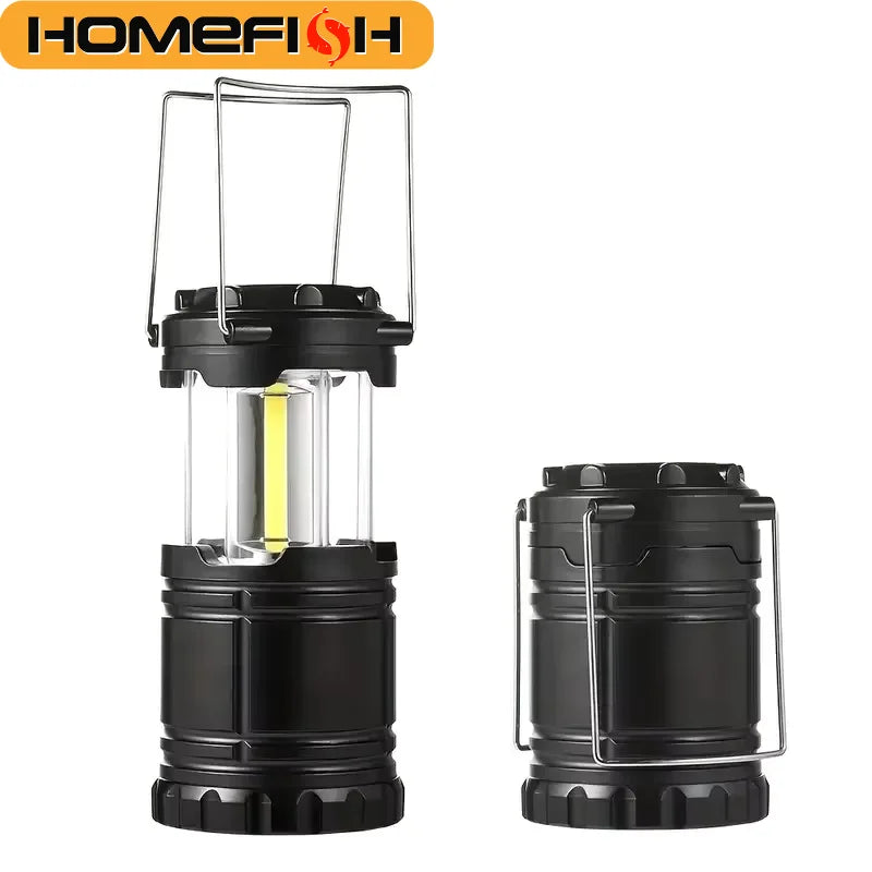 HOMEFISH Camp Lamp, Outdoor Tent Light, Portable Lantern, Multifunctional Emergency Light, Battery Powered (Without Batteries ) Magic Electronics Sbe438b9915924a7ea4e699d5dc89f826f
