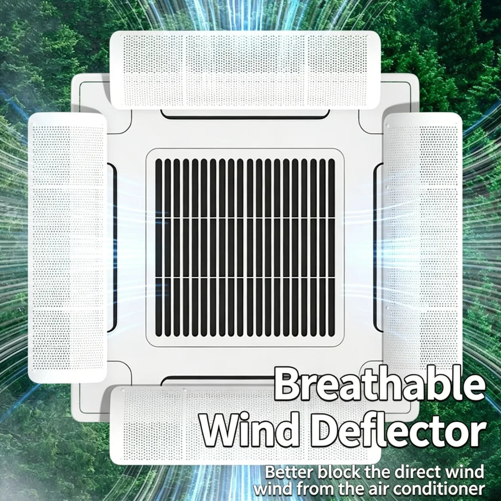 Central Air Conditioning Anti-direct Blowing Baffle Punch-free Ceiling-mounted Wind Deflector Cold Air Guide for Office Home