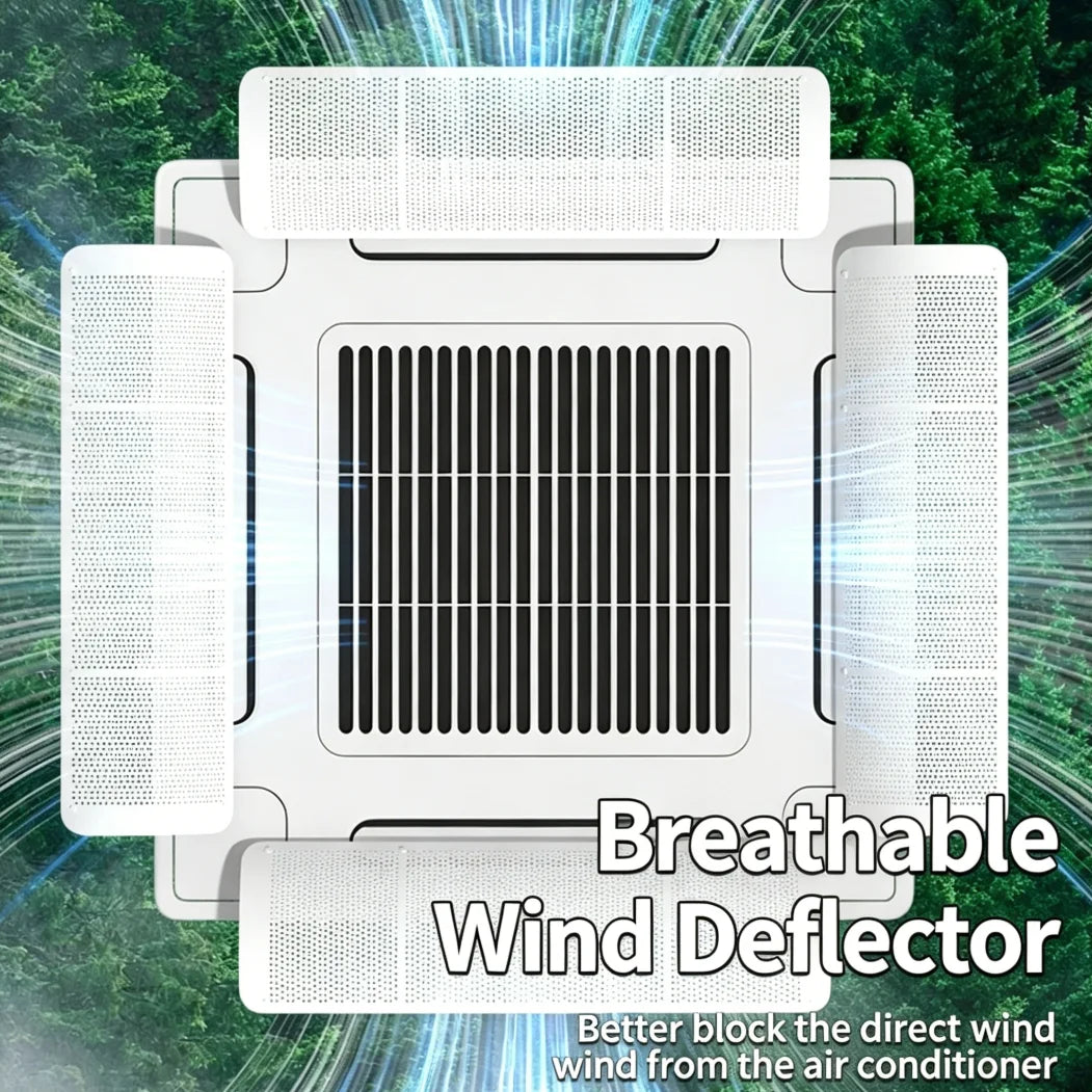 Central Air Conditioning Anti-direct Blowing Baffle Punch-free Ceiling-mounted Wind Deflector Cold Air Guide for Office Home
