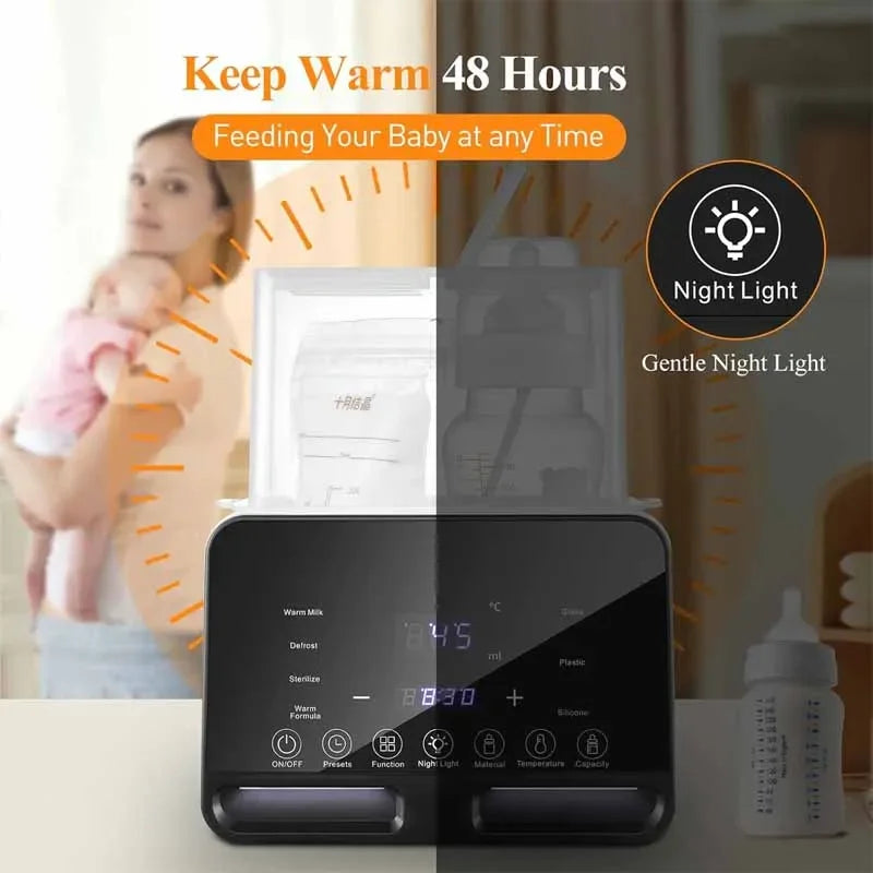 Baby Bottle Warmer Multifunction Sterilizer Accurate Temperature Control Fast Milk Bottle Warmers with Timer Newborn Accessories Magic Electronics Sbec6ba5349ef49da8290b5cc5e230a3eq