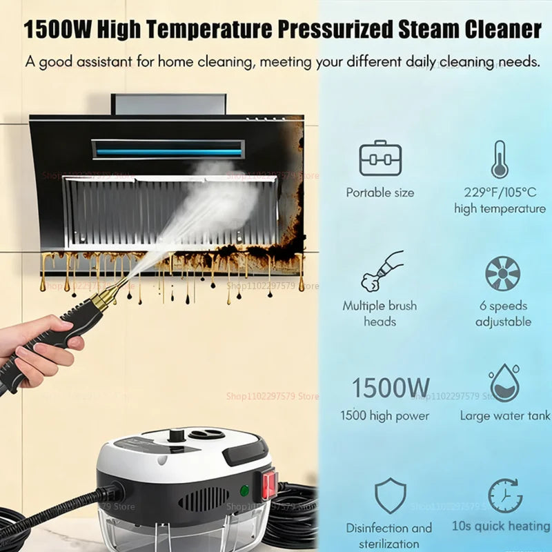 2025 Multi-Functional Home Steam Cleaner High Temperature High Pressure for Range Hood Air Conditioning and Kitchen Cleaning Magic Electronics Sbfc8d1529a3a45fca856d6d4f2e5ad6dX