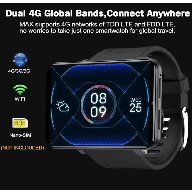 DM100 4G LTE 2.86" Android Smart Watch Android 7.1 OS Phone Watch 32 ROM 5MP Camera 480*640 Screen 2700mah Battery Smartwatch Magic Electronics Sbfd629a24cc0459aae34d6f529af2ee9L