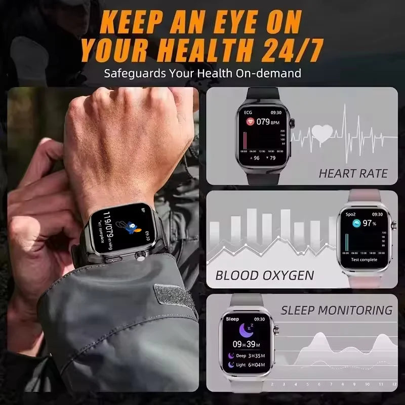 2025New Micro Physical Examination Smart Watch For Men Uric Acid Body Fat Five Organ Health Watches Bluetooth Call SmartBracelet Magic Electronics Sc003325f1e104250b471875b70181756s