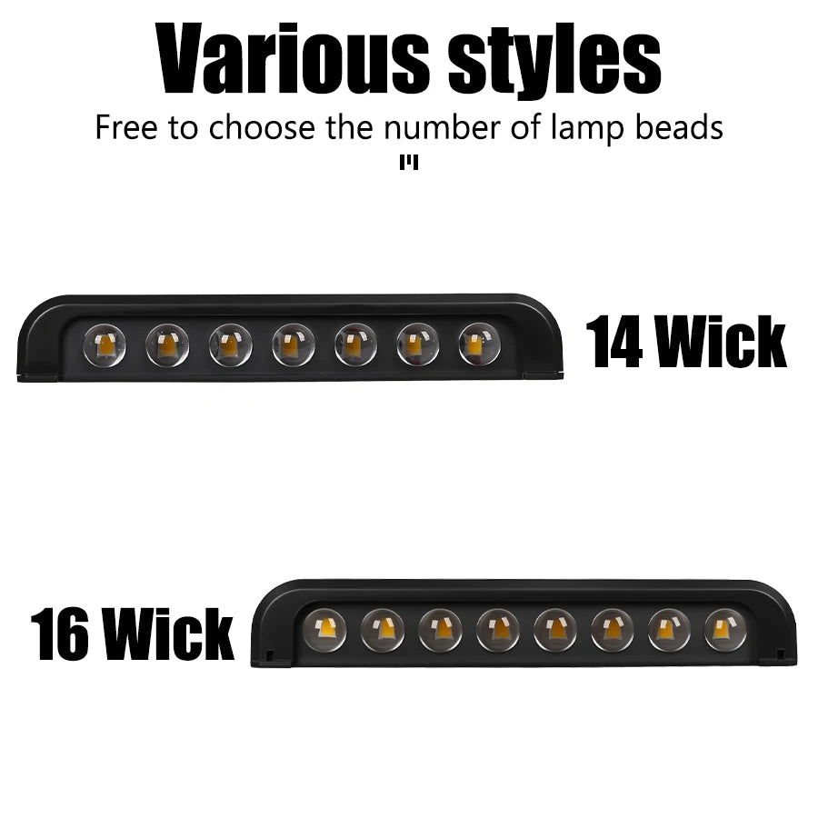 14/16 LED Solar Wall Lamp 1200mAh Outdoor Waterproof Up and Down Solar Lighting Light for Garden Fence Decoration Sunlight Light - Magic Electronics