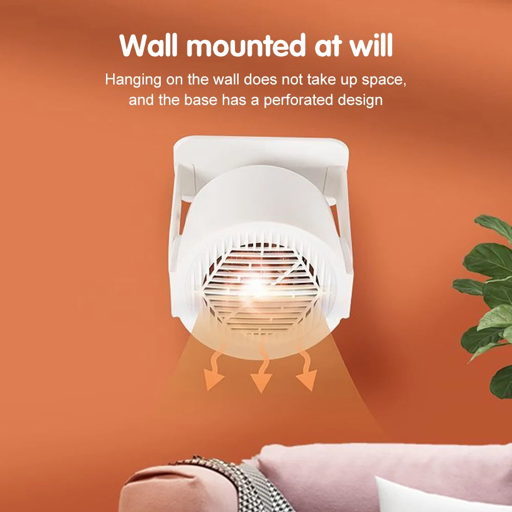Portable Desktop Electric Heater for Home and Office, Mini Warm Air Fan for Desk Use and Foot Warmer for Cozy Comfort - Magic Electronics
