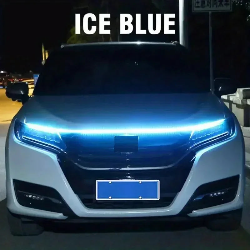 Led Car Hood Light Strip Constant Through-type Auto Modified Front Headlight Upgrade Decorative Light Car Daytime Running Lights - Magic Electronics