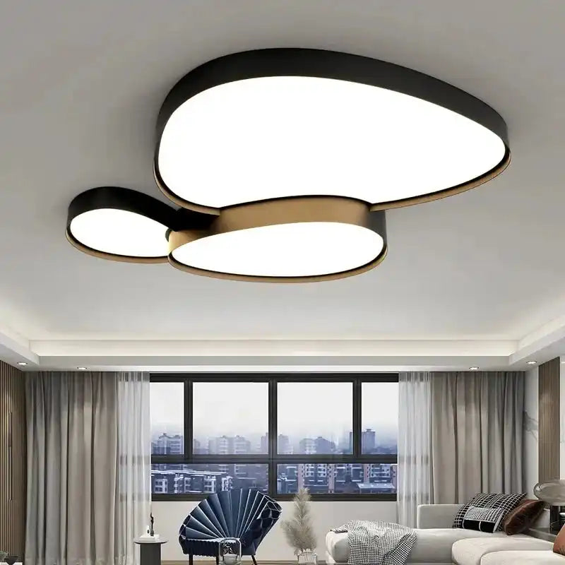 Modern Living Room LED Ceiling Lights Nordic Home Decor Indoor Bedroom Lamp Black White AC 90-260V Ceiling Chandeliers Lighting - Magic Electronics