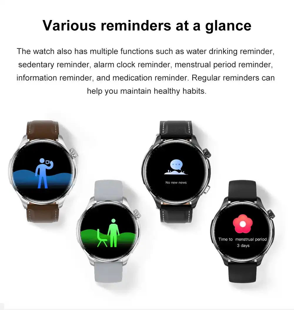 2026 New GPS SmartWatch BluetoothCall IP68 Waterproof AMOLED Screen Custom AOD Watch Face Sport Smartwatch Men Women Android iOS - Magic Electronics