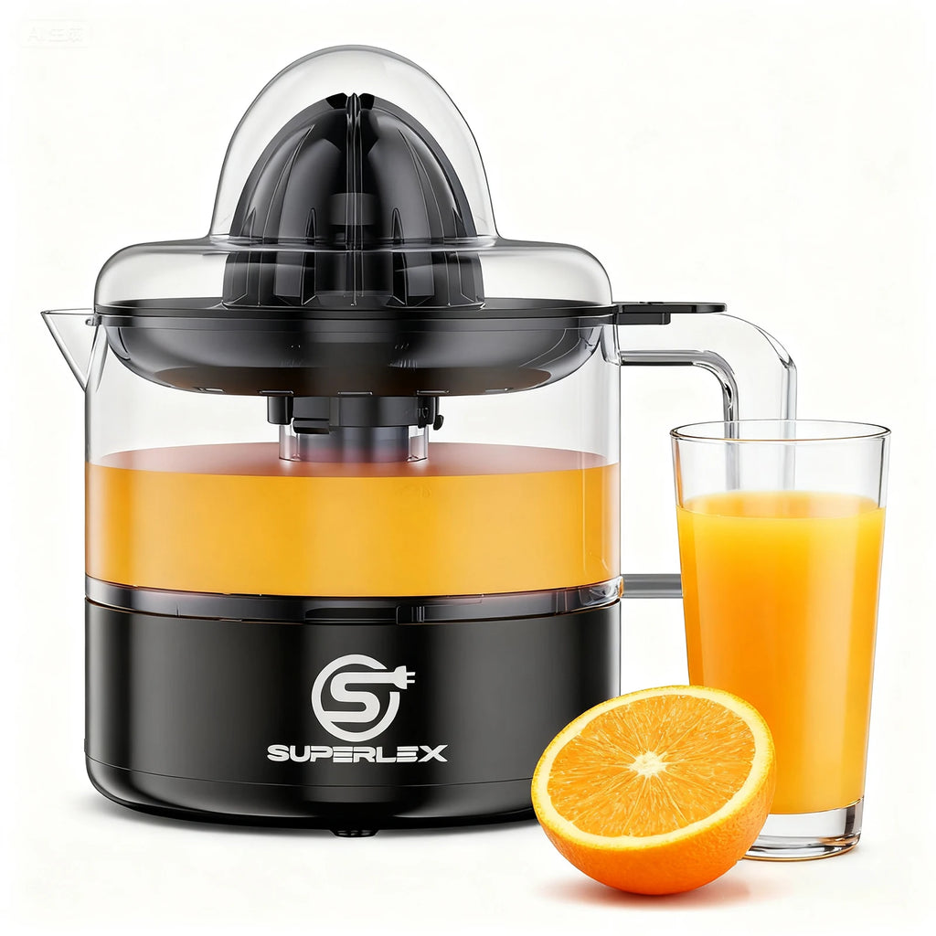 SUPERLEX Electric Citrus Juicer 500ML Large Capacity Electric Squeezer Higher Juice Yield Fruit Press Machine New For Household black 220-240V UK|UNITED KINGDOM Magic Electronics Sc5afa6ccb18a47f78cf7cb9546594d65k black 220-240V UK|UNITED KINGDOM