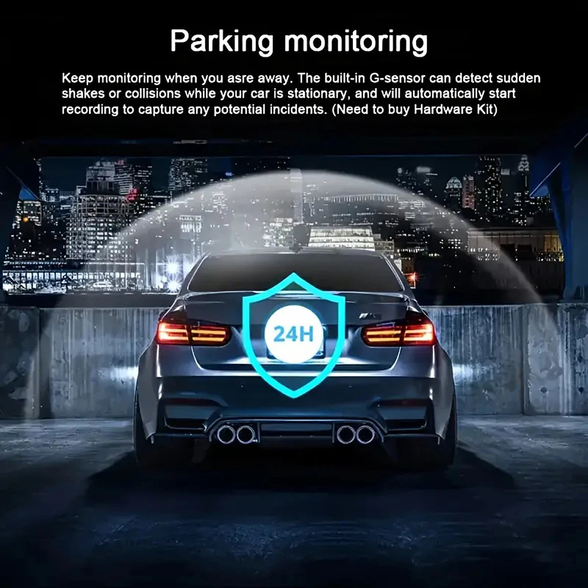 Dash Cam 4Channel 360° Car Camera Black Box 128G Front Left Right Rear View Car DVR Video Recorder G-Sensor 24H Parking Monitor Magic Electronics Sc5c158ccfcd94933b25902600c6c4a41v