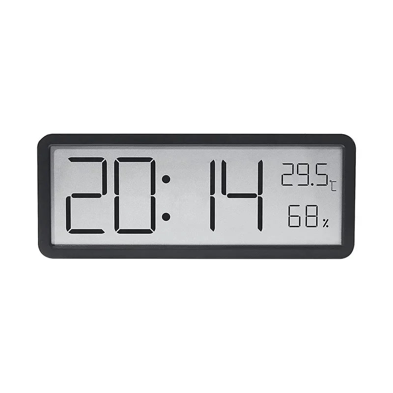 LCD Screen Digital Wall Clock Time Temperature Humidity Time Display Electronic Clock Desktop Digital Clock Battery Powered Black Magic Electronics Sc6bea943c49b4859b7f425114ced83836 Black