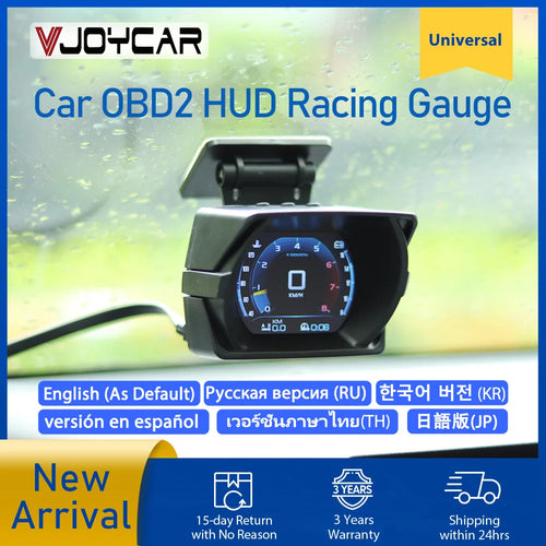 2023 Updated New V63S OBD2 HUD Gauge Car Head Up Display Multi-Function Dashboard Coolant / Oil Temp. Fuel Consumption Oil Level - Magic Electronics