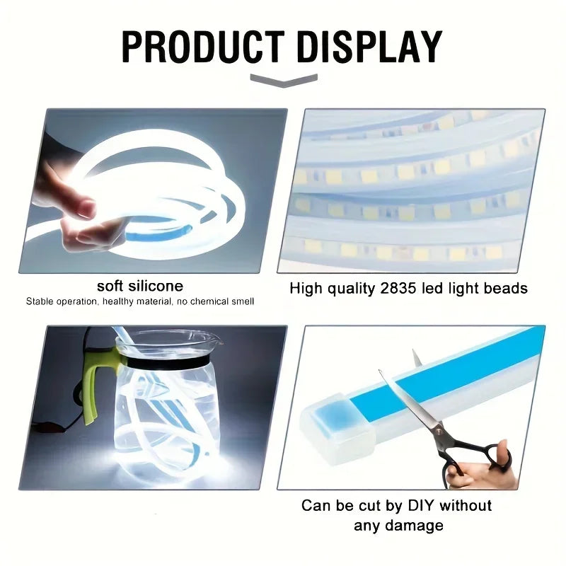 Led Car Hood Light Strip Constant Through-type Auto Modified Front Headlight Upgrade Decorative Light Car Daytime Running Lights - Magic Electronics