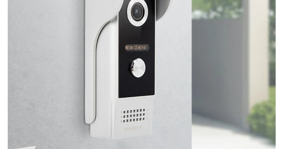 HOMSECUR 4 Wire Tuya Smart APP HD Video House Door Phone Kit with 7" Touch Screen Monitor IP65 Doorbell Camera Record Snapshot - Magic Electronics