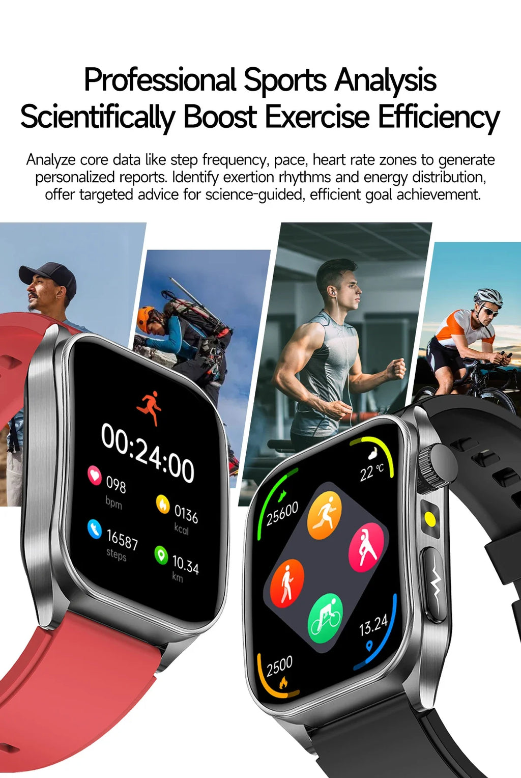 New Laser Treatment Three High Smart Watch Men ECG Heart Rate Uric Acid Health Tracker 1.95 inches Sapphire Glass SmartBracelet Magic Electronics Sc8aec598763a4066b616ec3755935f0fE