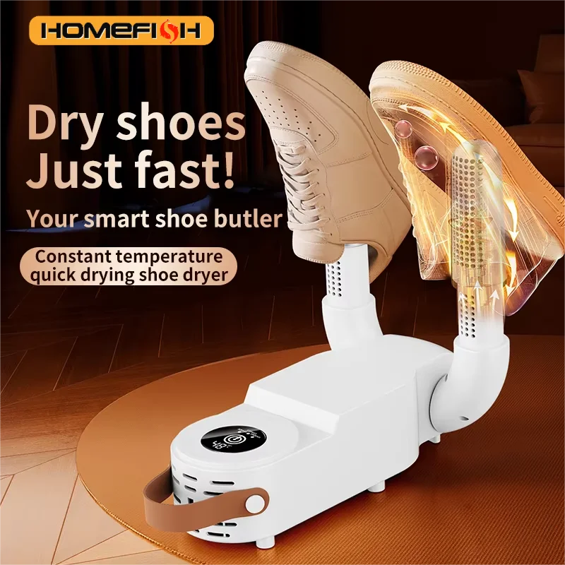 HOMEFISH Intelligent Shoe Dryer Quick Drying Deodorizing Sterilizing Adjustable Timer Household Shoe Warmer And Heater - Magic Electronics