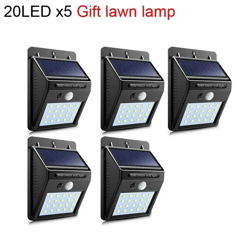 Solar Light Motion Sensor Wall Light 30 LED Outdoor Solar Lamp Waterproof Solar Powered Sunlight Street Lamp Garden Decor 20LEDx5 Magic Electronics Sc8eb7299ebc54222825df47cf048c6290 20LEDx5