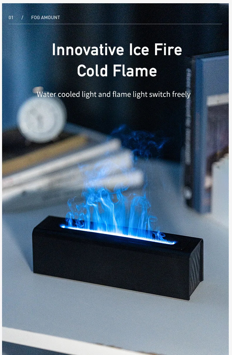 Colorful Simulation Flame Diffuser USB Plug-in Fragrance Office Home Flame Humidification Diffuser Diffuser Magic Electronics Sc962385ae2dc4687982dad743501d96fG