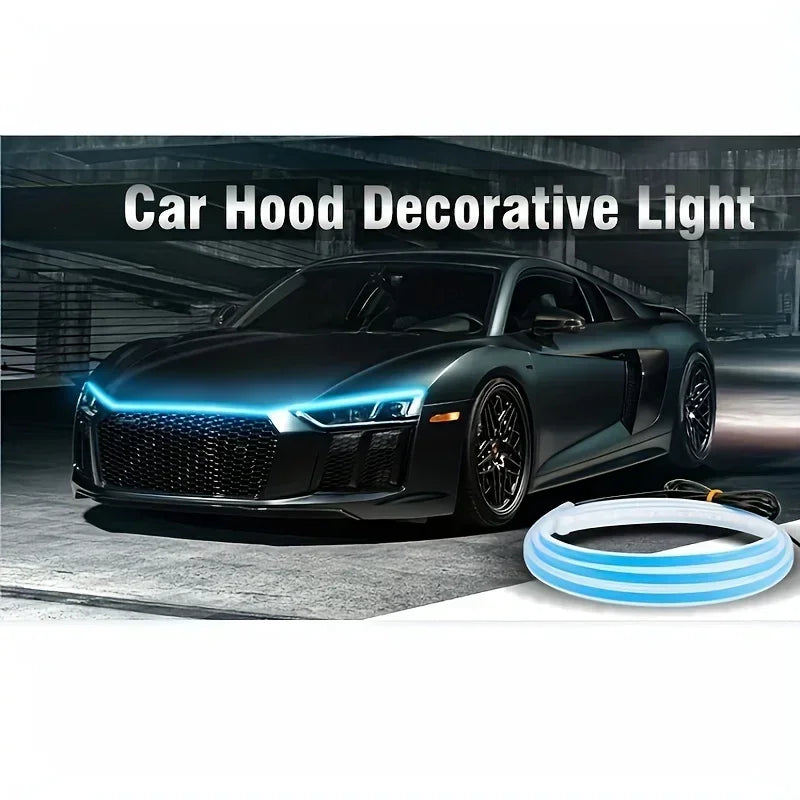 Led Car Hood Light Strip Constant Through-type Auto Modified Front Headlight Upgrade Decorative Light Car Daytime Running Lights - Magic Electronics