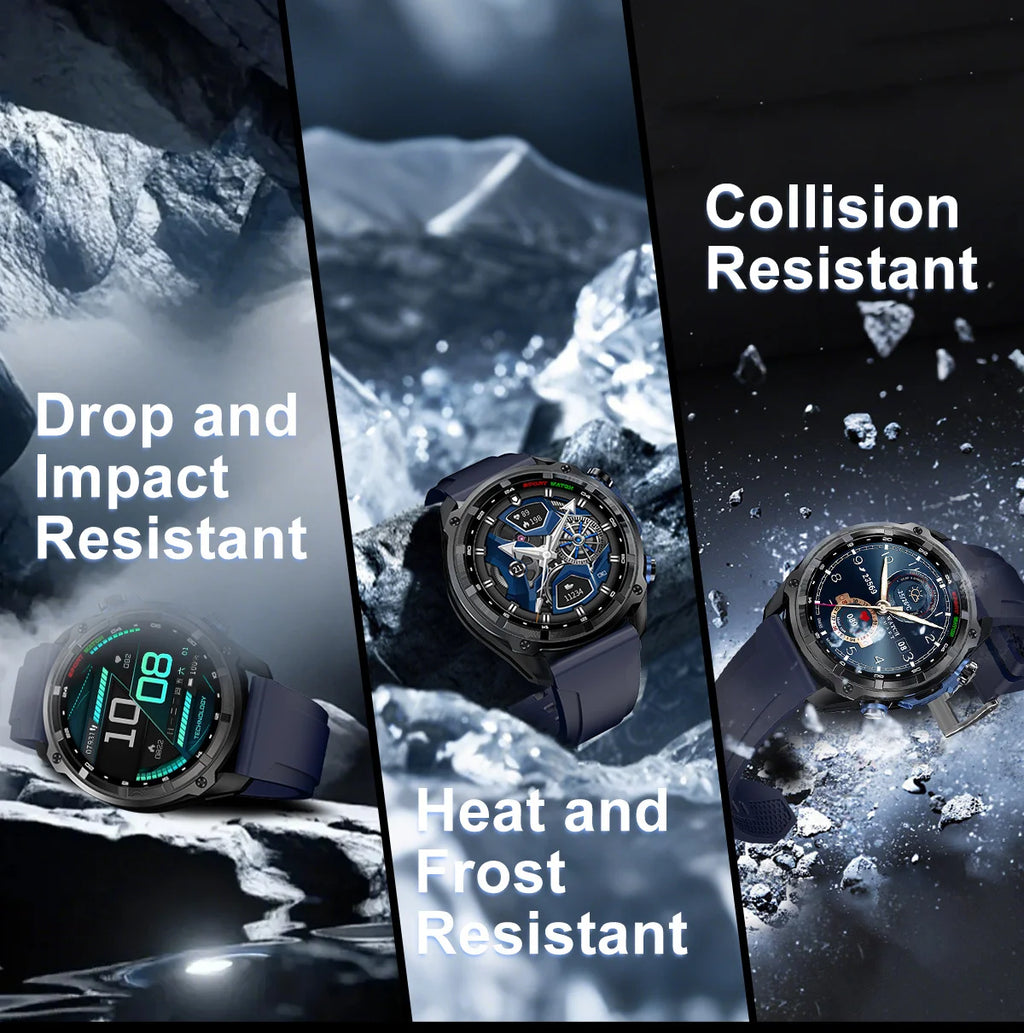 2026 New T-REX Pro Dual-Band AGPS Smartwatch Built-in Offline Map 10ATM Waterproof 30-Days Battery Compass Men Militray Watches - Magic Electronics