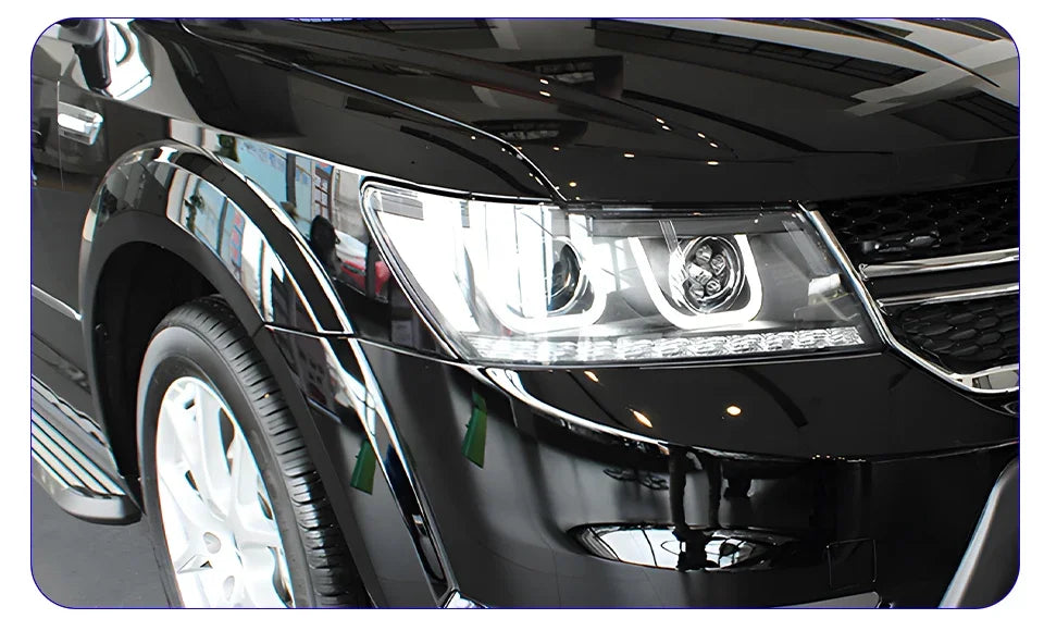 Auto Headlights Assembly For Fiat Freemont 2012-2014 Car Front Lamps Upgrade LED Double U Projector Lens Tool Accessories - Magic Electronics