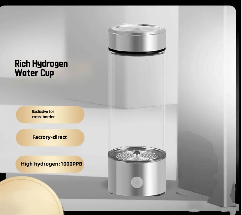 Portable Hydrogen Water Generator Bottle Rechargeable Electric Alkaline Ionizer Cup Hydrogen-Rich Water Health Care 1000PPB CN Magic Electronics Scd4e70dbabd748d69335045bc34896dfJ 1000PPB CN