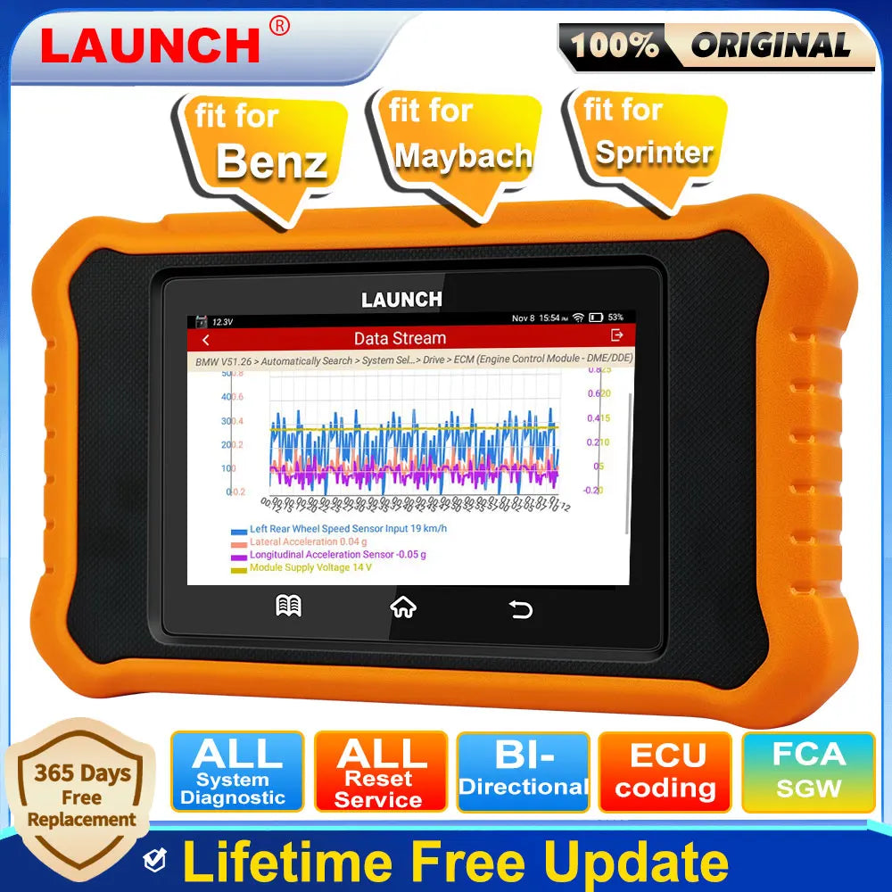 LAUNCH X431 Elite 3.0 for Mercedes-Benz/Maybach/Sprinter OBD2 Scanner,Bi-Directional Full Systems Diagnostic Tool,Lifetime Free Magic Electronics Sceab4bcf4c3948978a8f7d02c0a88befB