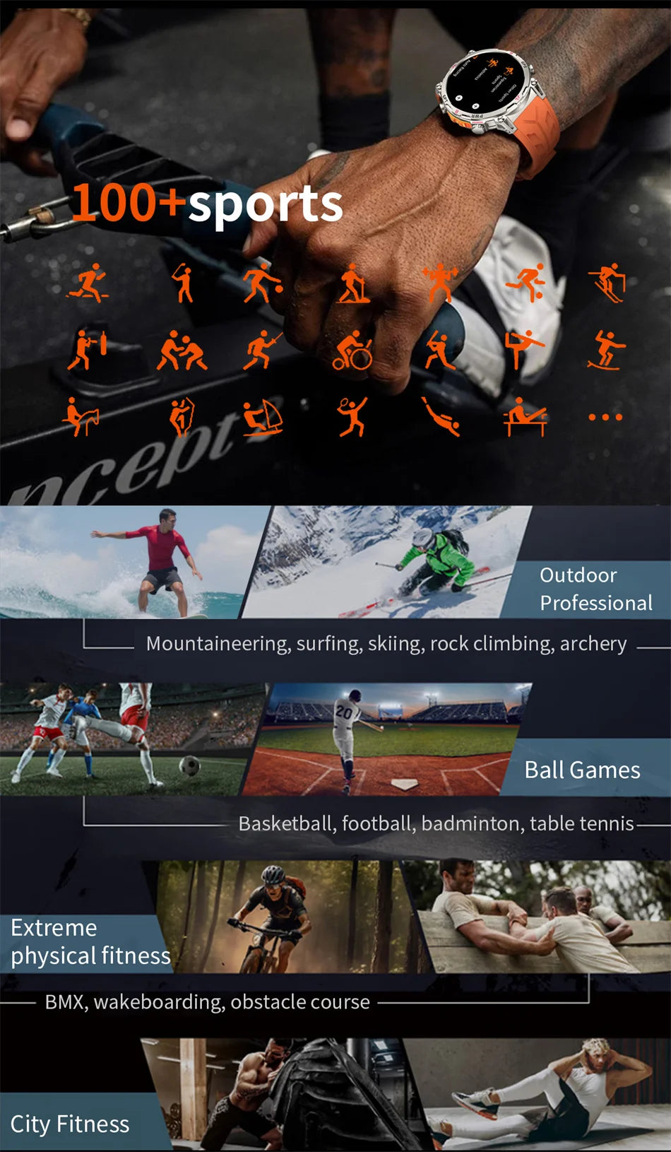 2026 New Outdoor Sports Smartwatch Men GPS Positioning 650mAh HD Call 1.56-inch AMOLED Screen Compass 5ATM Waterproof Watch Man - Magic Electronics