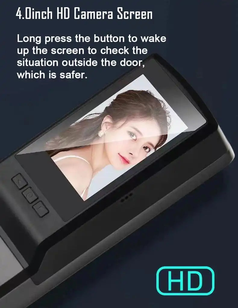 3D Face Recognition Unlock Digital Door Lock With Camera FIngerprint Password Unlock Keyless Electronic Door Lock - Magic Electronics