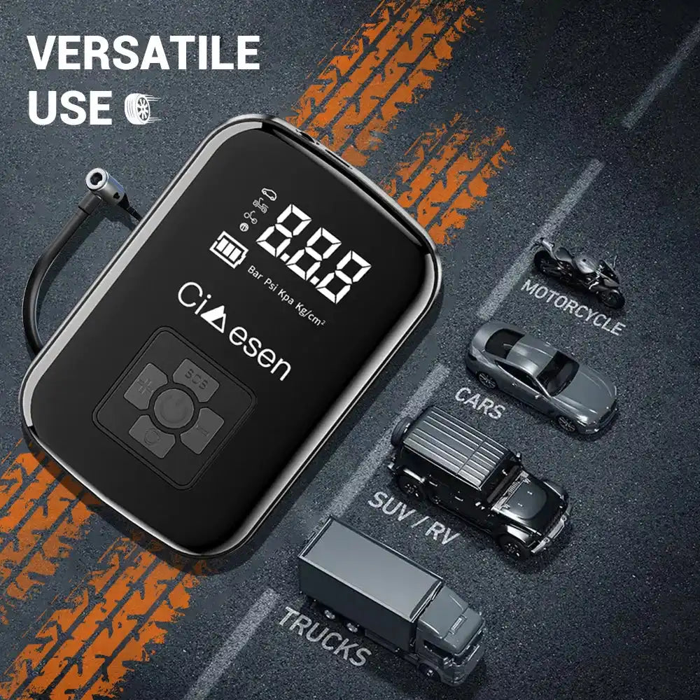 1pc Car Wireless Air Pump 150PSI Portable Electric Tire Inflation For Car Bicycle Motorcycle Air Compressor Inflator US Shipping - Magic Electronics