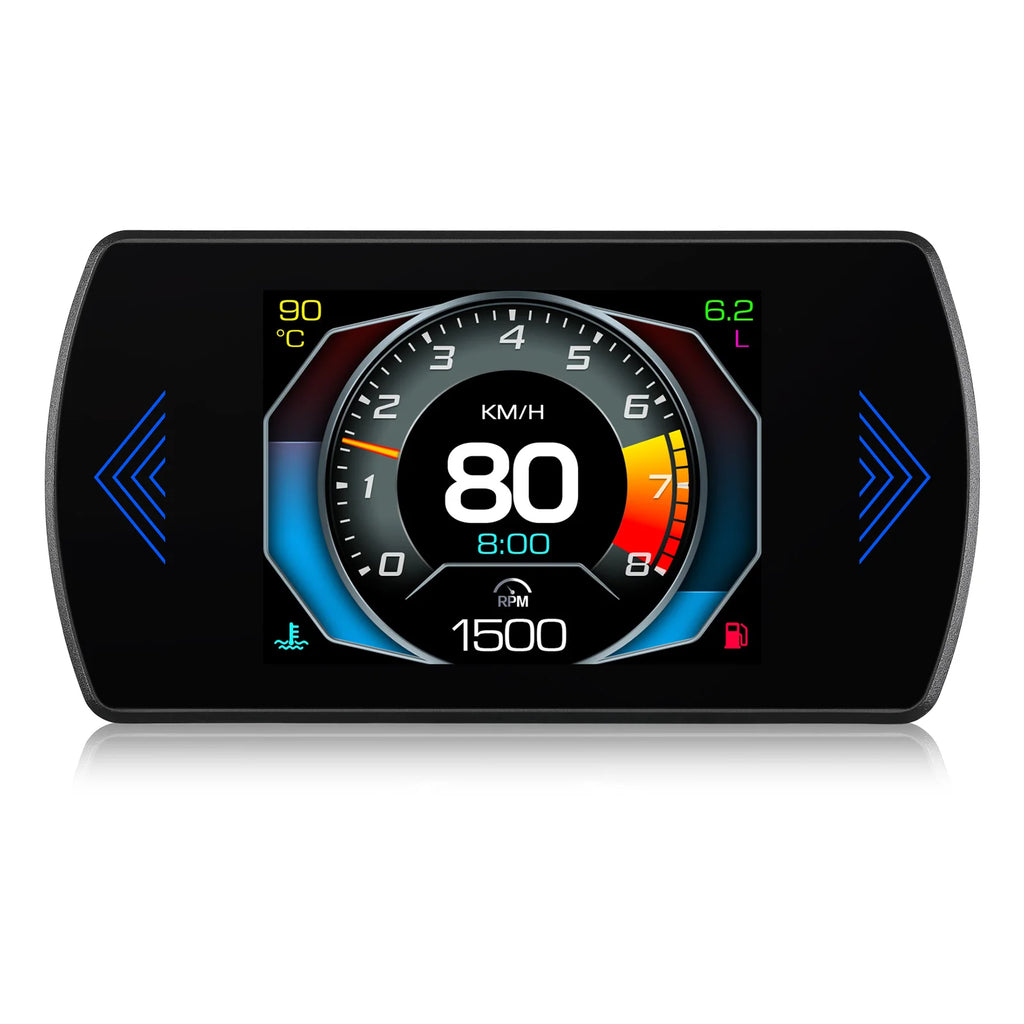 Multi-functions P12S Car HUD Head Up Display OBD2 On-board Computer Water Temp Fuel Consumption LCD Digital Speedometer Gauge Magic Electronics Sd1c6dd0fbeb84eabb1d5b62d94275135A