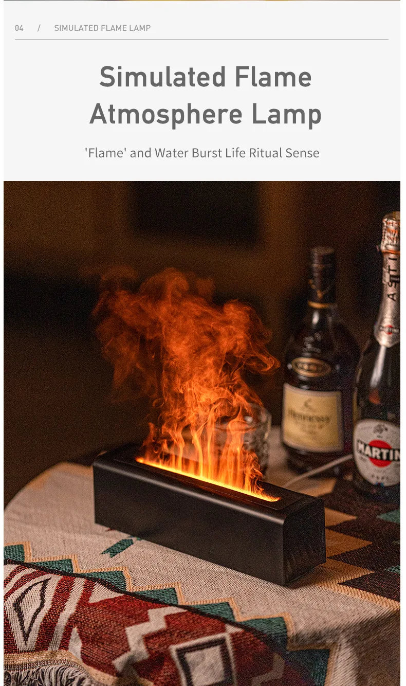 Colorful Simulation Flame Diffuser USB Plug-in Fragrance Office Home Flame Humidification Diffuser Diffuser Magic Electronics Sd2522a9b753446ea83280e2eba4bb6b5h