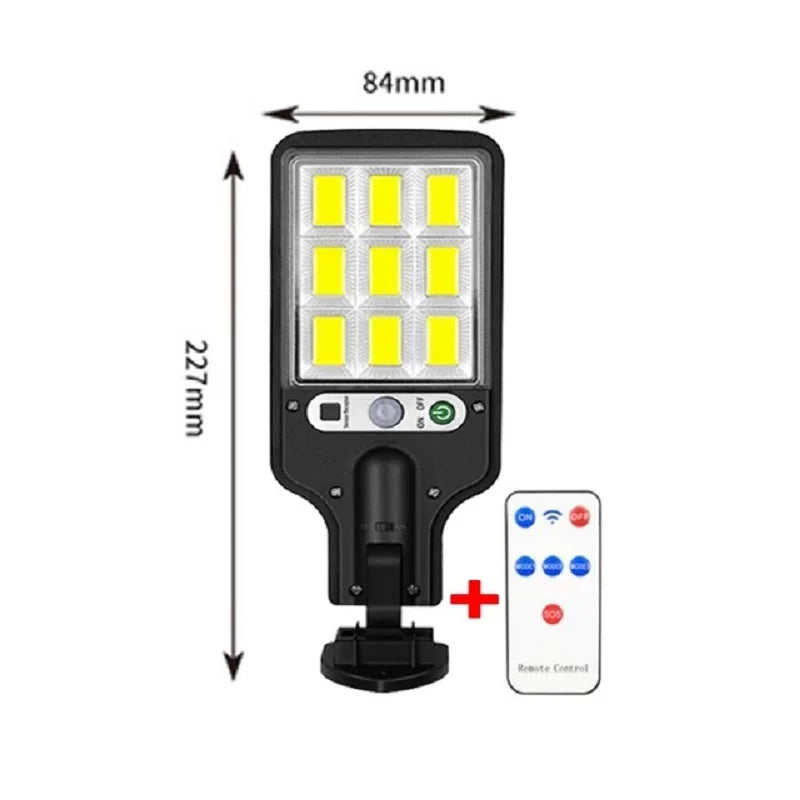 Solar Street Lights Outdoor 4500W Solar Lamp With 3 Light Mode Waterproof PIR Motion Sensor Security Lamp for Garden Path Yard 108COB With RC Magic Electronics Sd30f78f6e6ec4d21bd95e241e881dce5E 108COB With RC