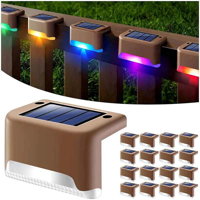2/4/8/16 Pack Solar Deck Lights LED Waterproof Outdoor Solar Powered LED Step Lights For Decks Stairs Patio Yard Garden Decor - Magic Electronics