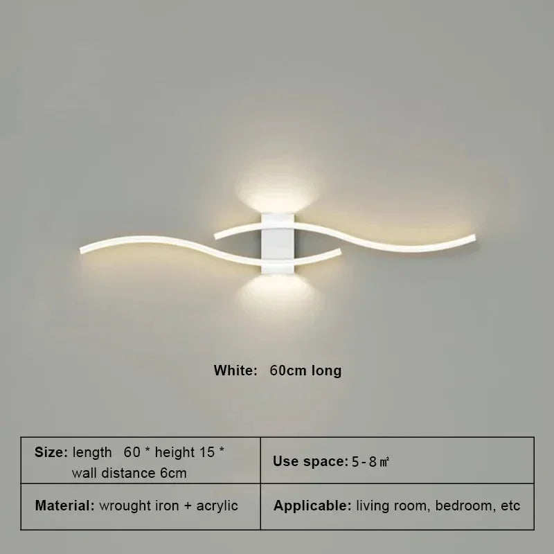 LED Wall Lamp Smart Remote Control Adjustable Color Temperature Brightness Bedroom Living Room Home Upper and Lower Led Lamps - Magic Electronics
