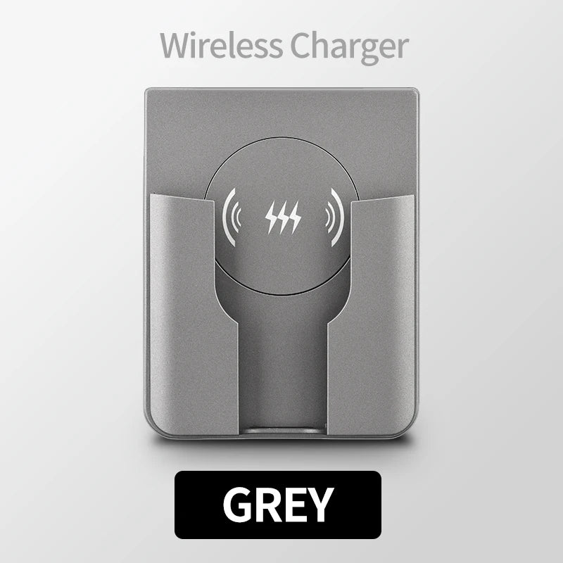 15W Wall Mount Wireless Charger, Qi Universal Fast Charging Panel for iPhone & Android, Flush AC 110–220V In-Wall Phone Charger Gray Magic Electronics Sd7ae929a225e4fa5bef12d5db162f41bm Gray