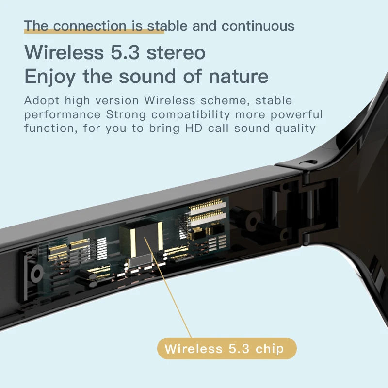 Smart Sunglasses with Bluetooth Call & HIFI Sound - Waterproof Anti-UV for Outdoor Sports, Unisex Magic Electronics Sd84923f8d07d4a989a84de1a6e5ce0c49