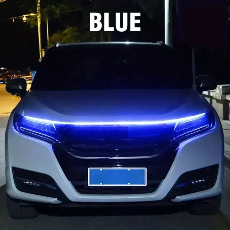 Led Car Hood Light Strip Constant Through-type Auto Modified Front Headlight Upgrade Decorative Light Car Daytime Running Lights - Magic Electronics