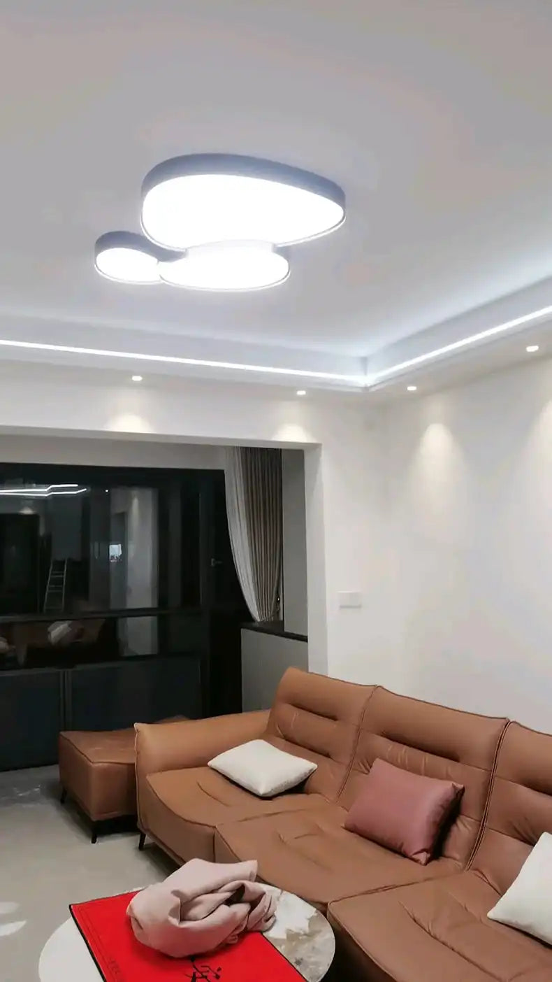 Modern Living Room LED Ceiling Lights Nordic Home Decor Indoor Bedroom Lamp Black White AC 90-260V Ceiling Chandeliers Lighting - Magic Electronics