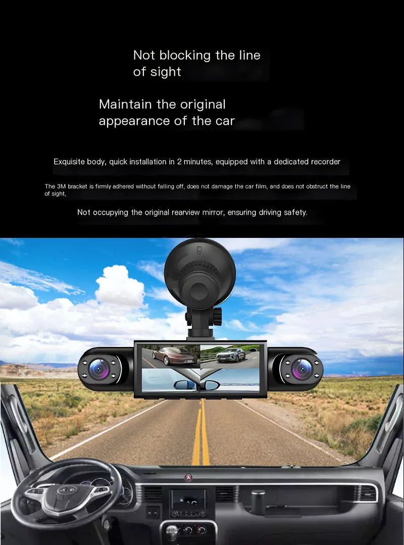 4 Channel Dash Cam 360° Car Video Recorder Black Box with Night Vision 24/7 Parking Monitor G-Sensor Loop Recording auto parts Magic Electronics Sd9506b7489404cdfbb27bf07441f3b4c8