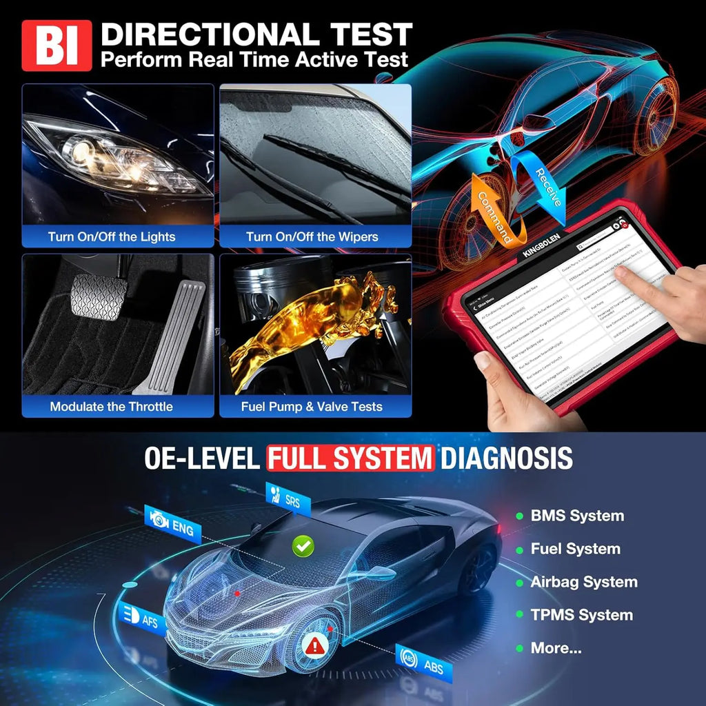 KINGBOLEN K10 Pro K10 Elite Car Scanner Topology Map Bluetooth OBD2 Scanner 41+ Reset Service FCA AutoAuth, CANFD & DOIP V.A.G G Magic Electronics Sd977e5f01bb44ff0933f7d7825377ba8O