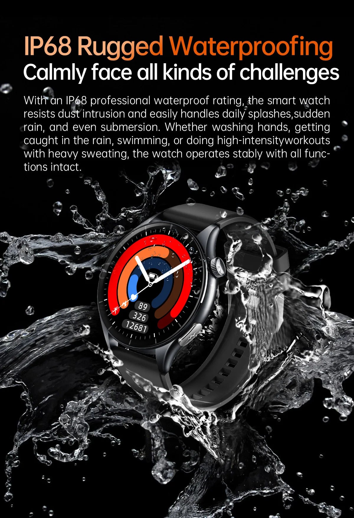 New upgrade High end Analysis Health Smart Watch Sapphire screen ECG Uric Acid BP Blood Oxygen Body Fat HD Call NFC Smart Watch Magic Electronics Sdad00bfe8f7f43c284f4f6792e57dc51G