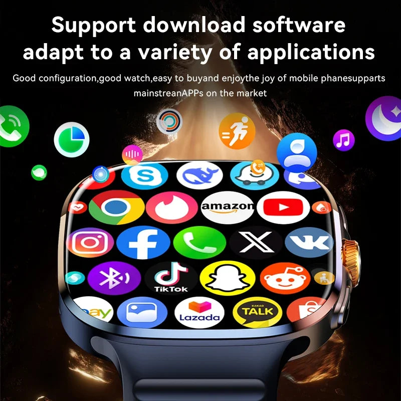 New M99 5G Cellular Version Smartwatch 2.4inch Amoled Larger Screen Android Smart Watch With Rotary Camera Sim Card Slot WIFI - Magic Electronics