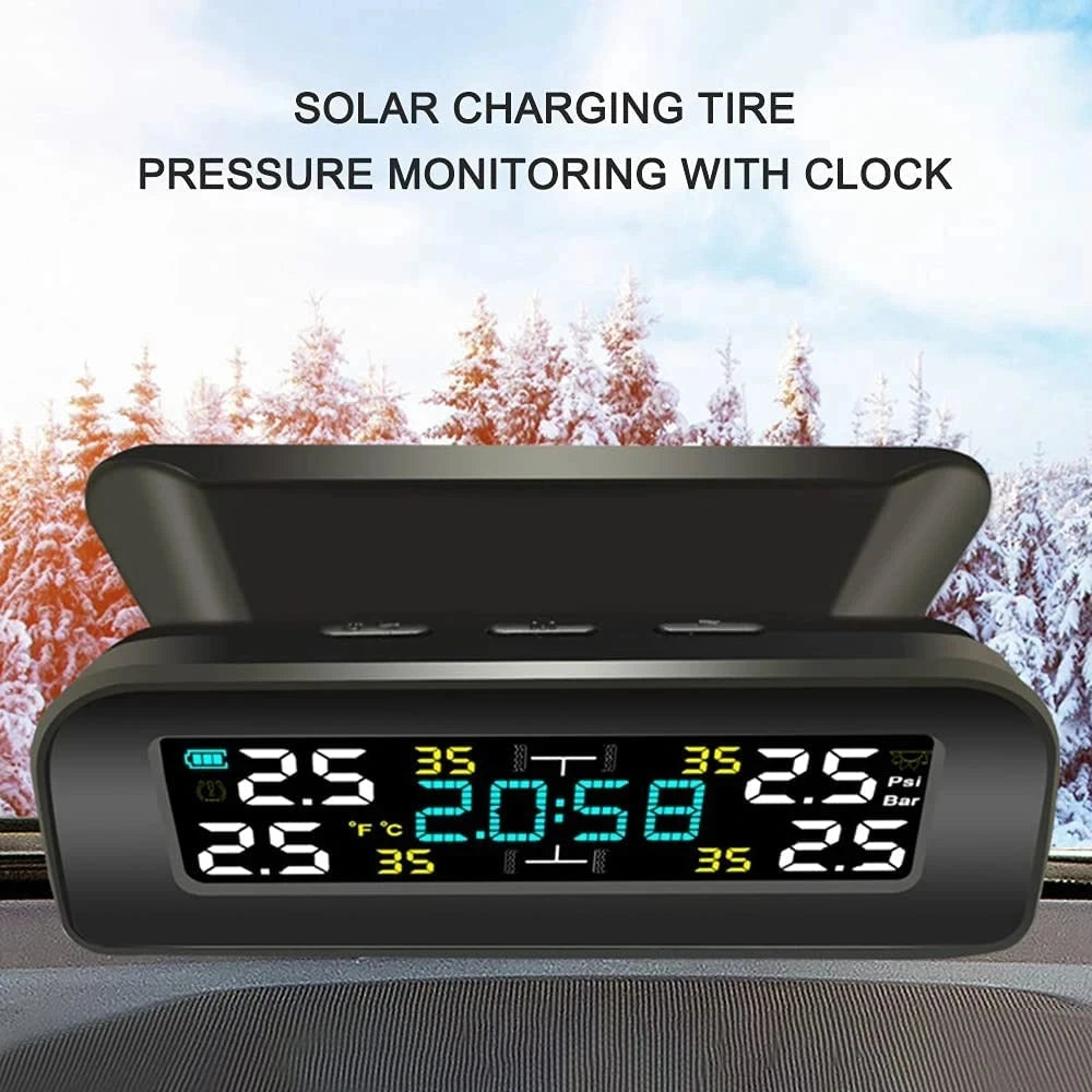 Universal Smart Solar TPMS Tire Pressure Sensor Car Tire Pressure Monitoring System with 4 Wheel Internal External Sensors TMPS Magic Electronics Sdaf4b280c2274d73937c57e230f67f7dK